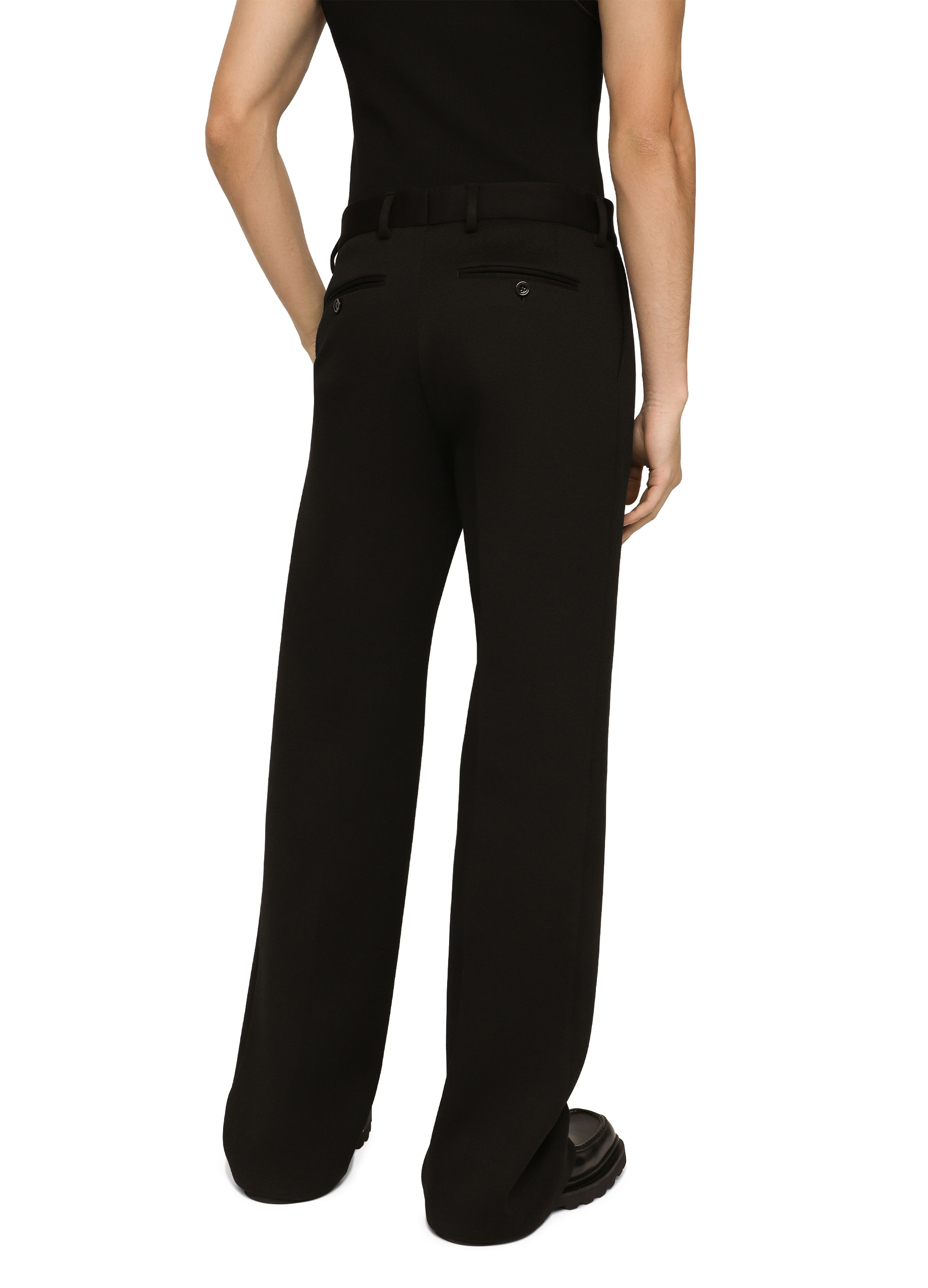 Dolce & Gabbana Straight-Leg Technical Cotton Trousers