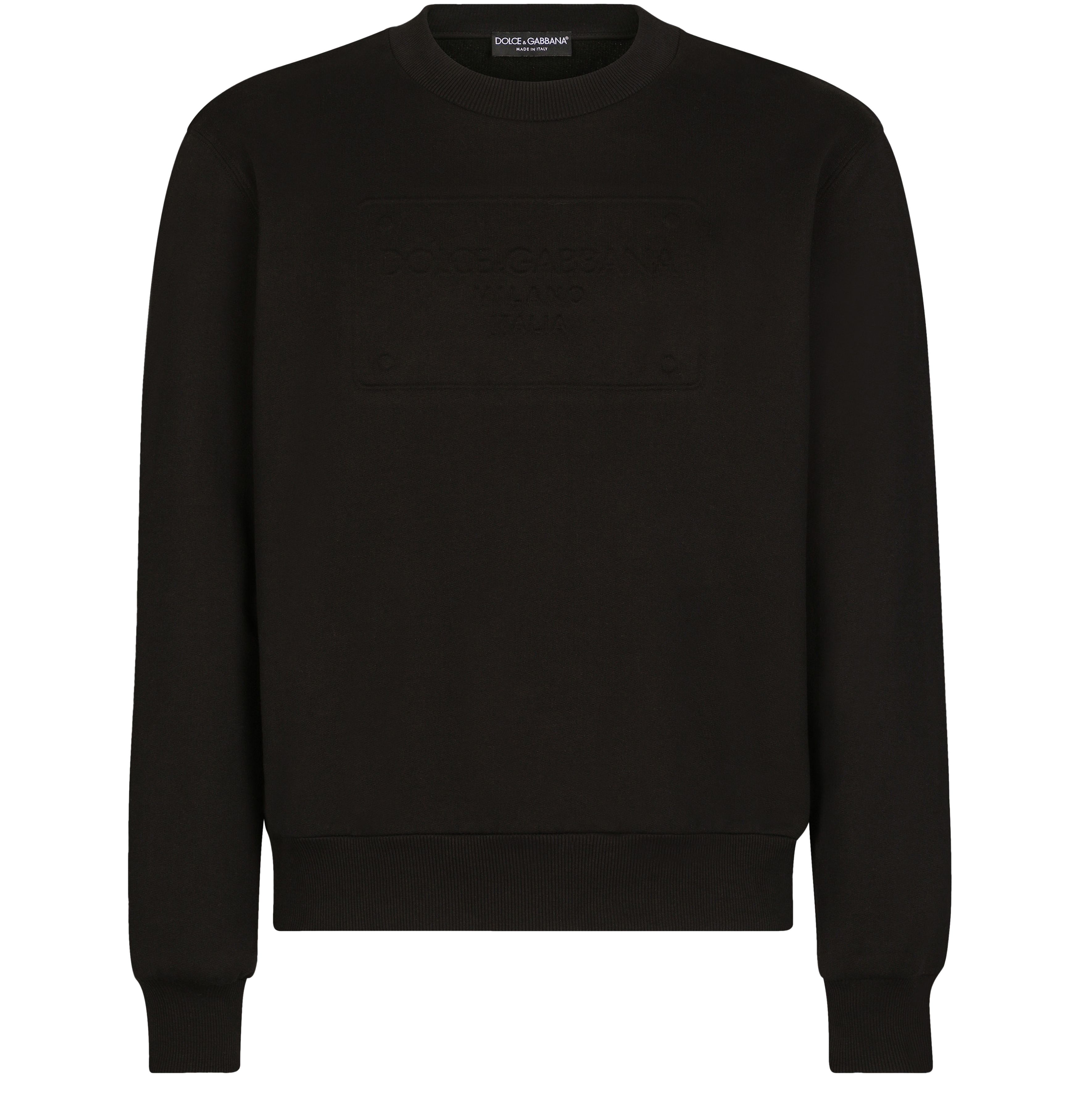 Dolce & Gabbana Technical jersey sweatshirt with embossed DG logo