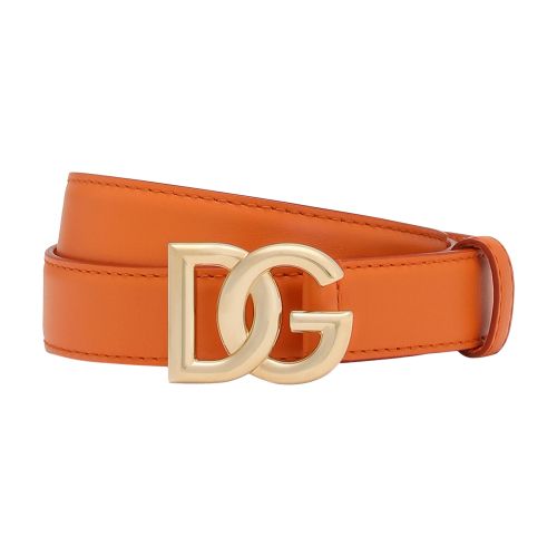 Dolce & Gabbana Calfskin belt with DG logo