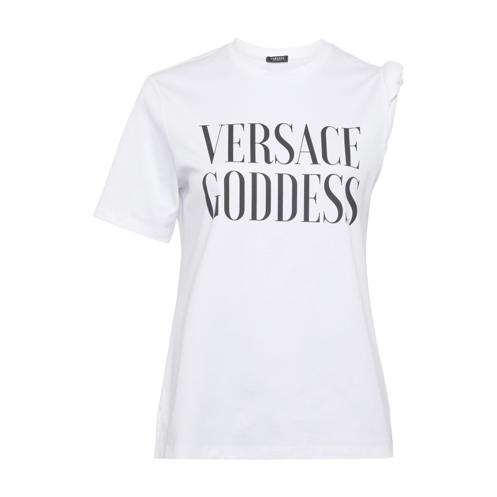 Versace Versace Goddess roll-up T-shirt