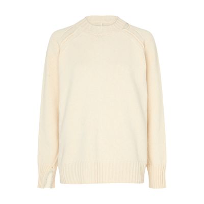 Róhe Raw-edge wool cashmere sweater