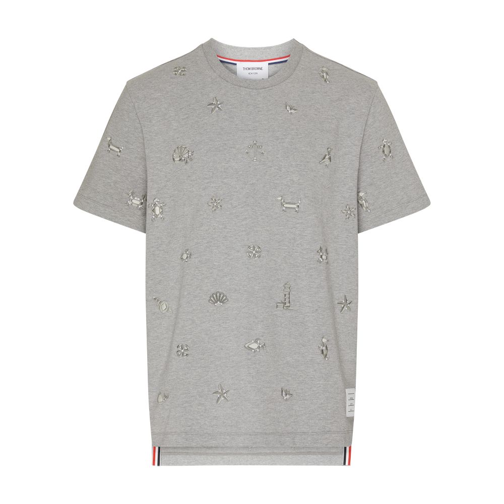 Thom Browne Embroidered short-sleeved t-shirt