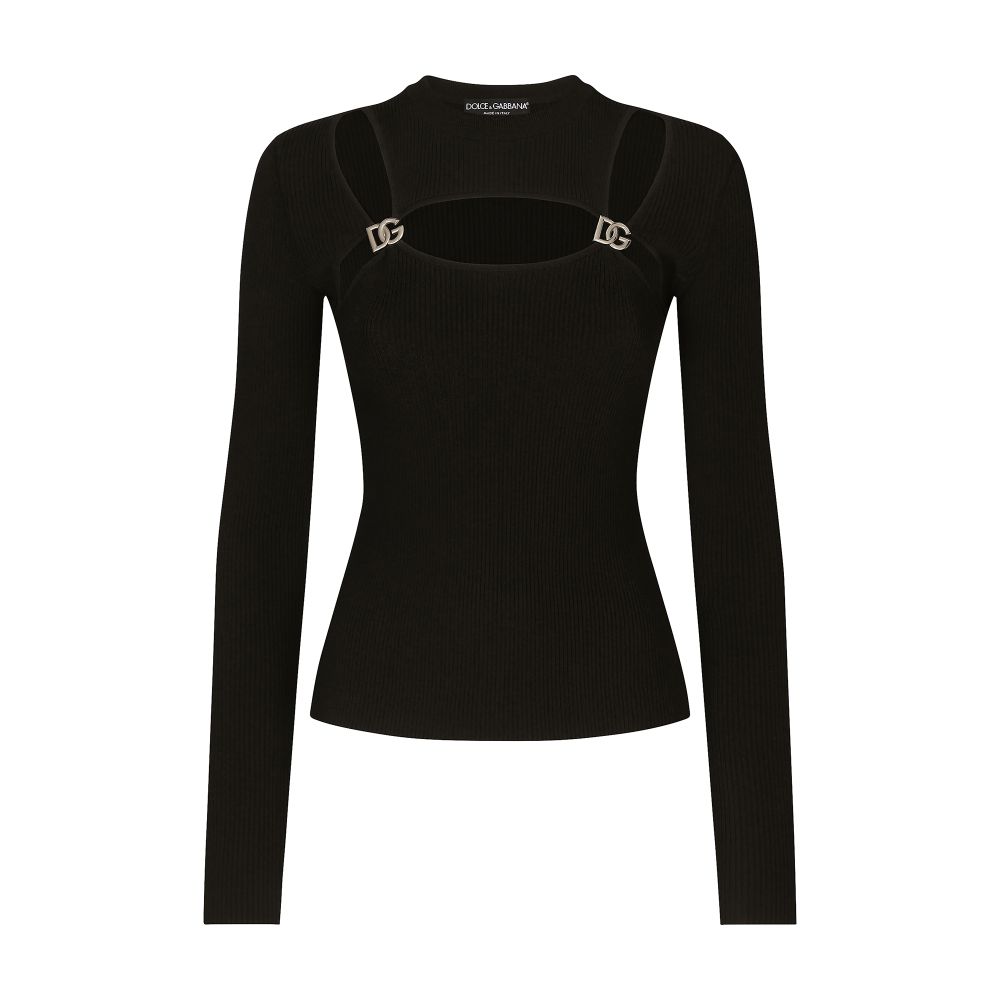 Dolce & Gabbana Ribbed viscose sweater