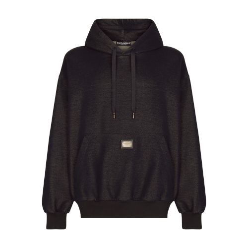 Dolce & Gabbana Jersey hoodie with logo tag