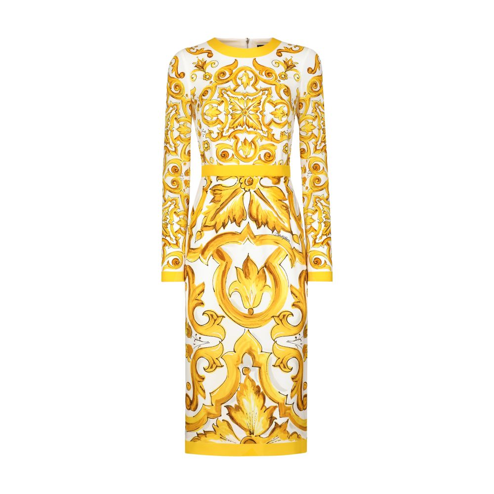 Dolce & Gabbana Majolica calf-length sheath dress