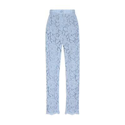 Dolce & Gabbana Tailored floral cordonetto lace pants