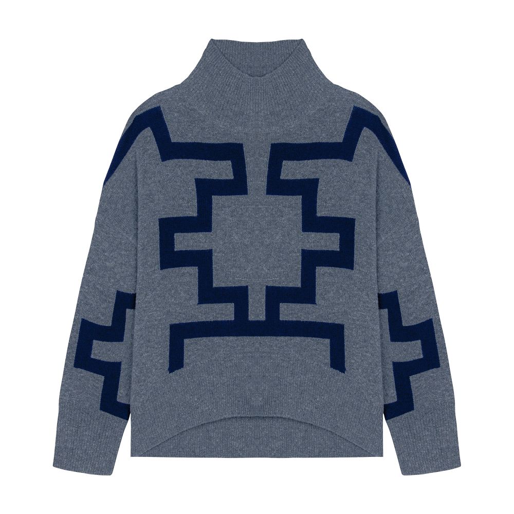  Iwar graphic wool and cashmere sweater