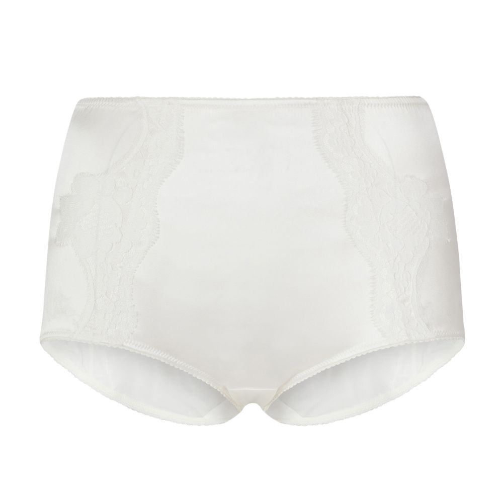 Dolce & Gabbana Satin high-waisted panties with lace details