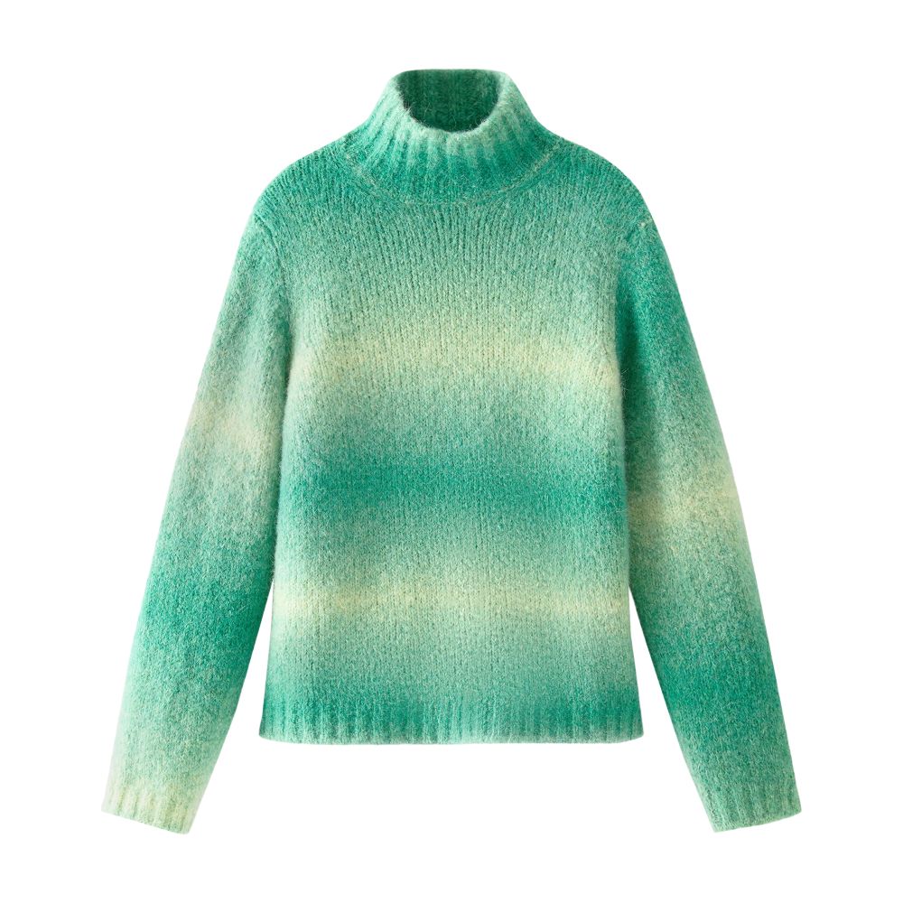 Woolrich Turtleneck Sweater in Alpaca Blend with Dégradé Effect