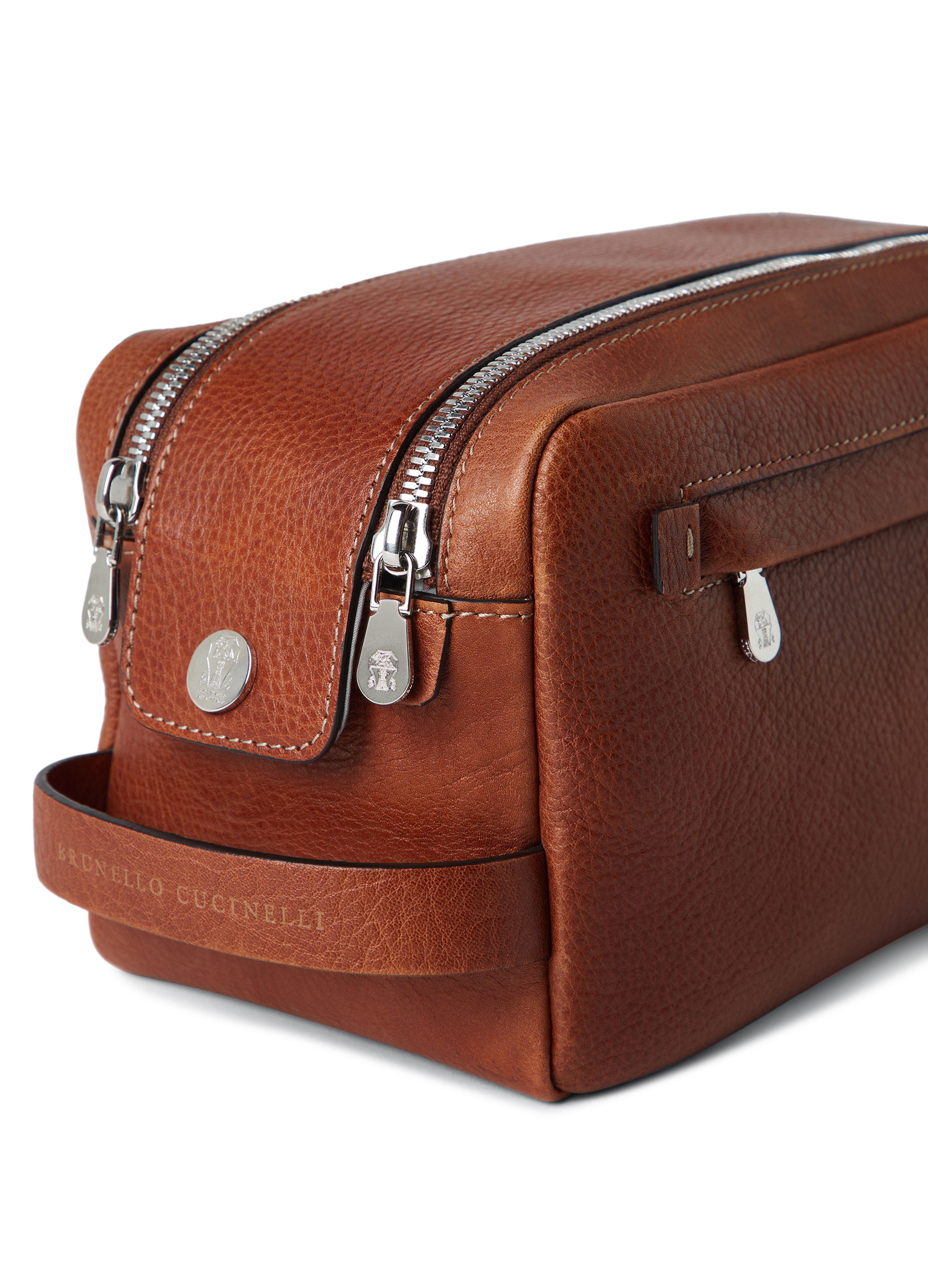 Brunello Cucinelli Calfskin beauty case