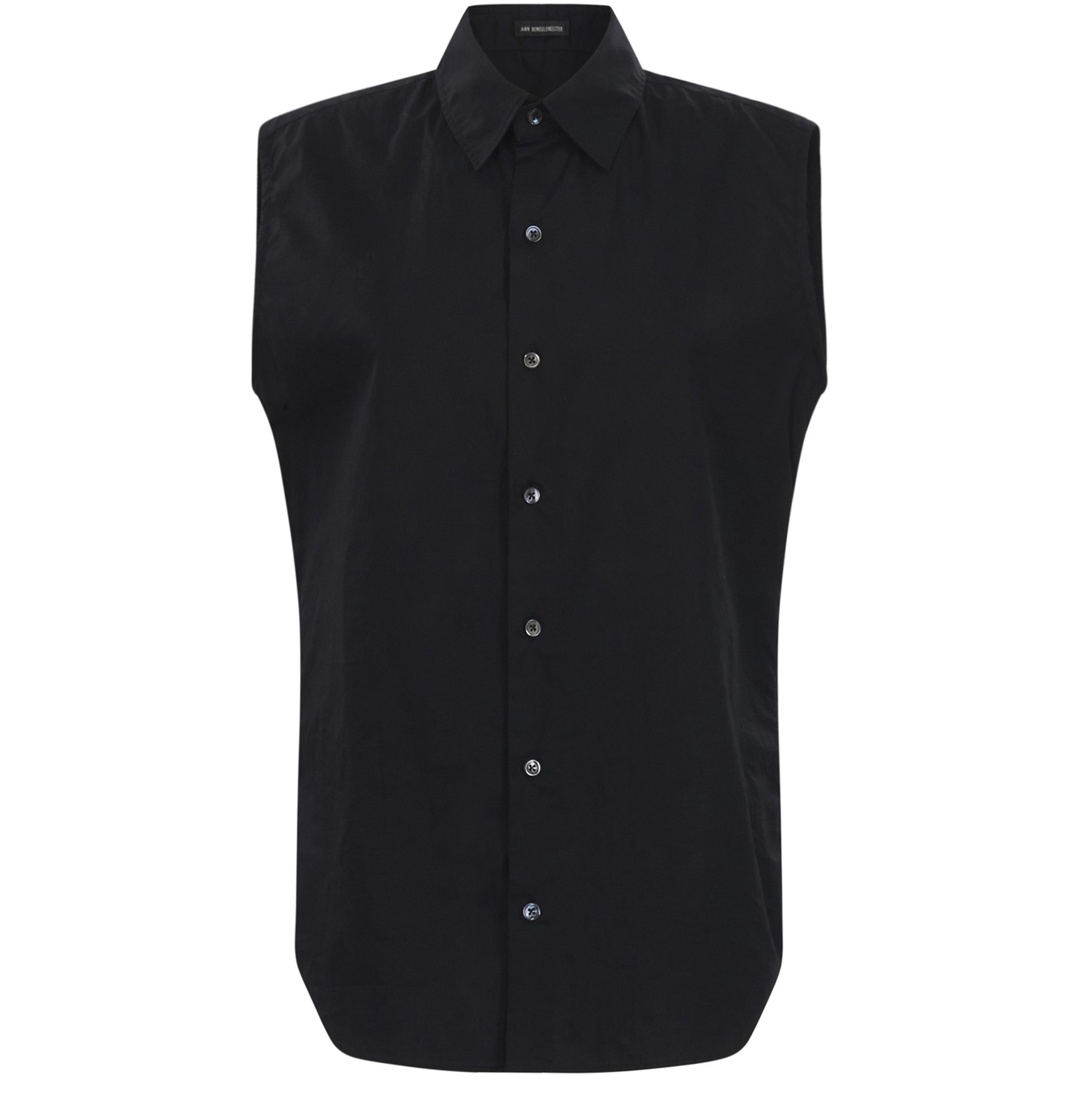 Ann Demeulemeester Desiree Sleeveless Cropped Standard Shirt