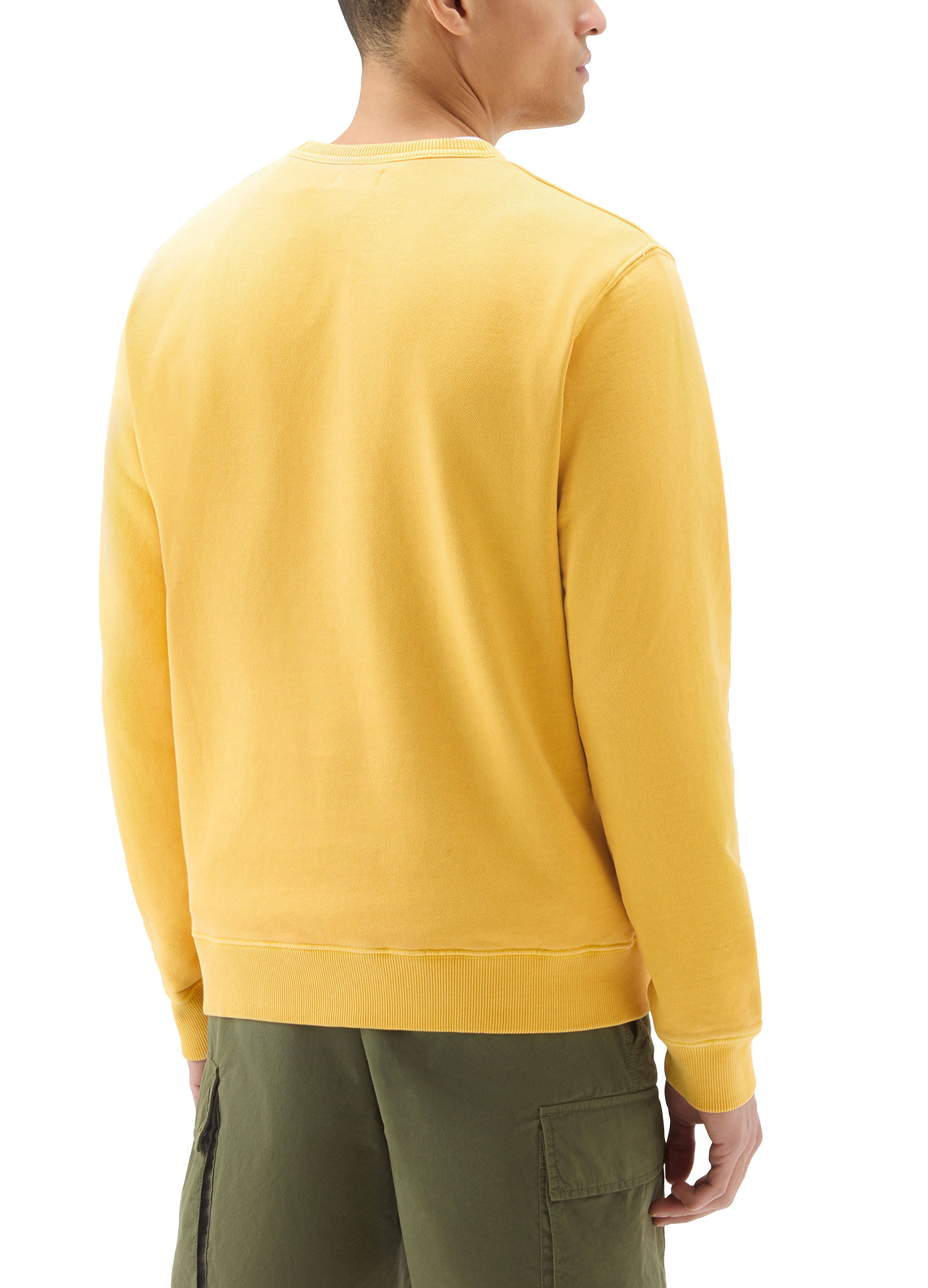 Woolrich Garment-dyed 1830 crewneck sweatshirt in pure cotton