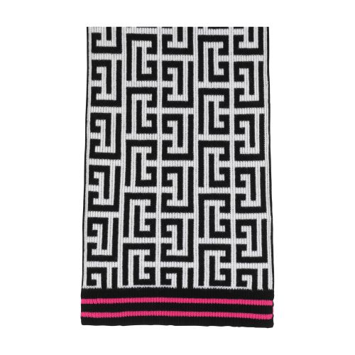 Balmain Wool scarf with large Balmain monogram