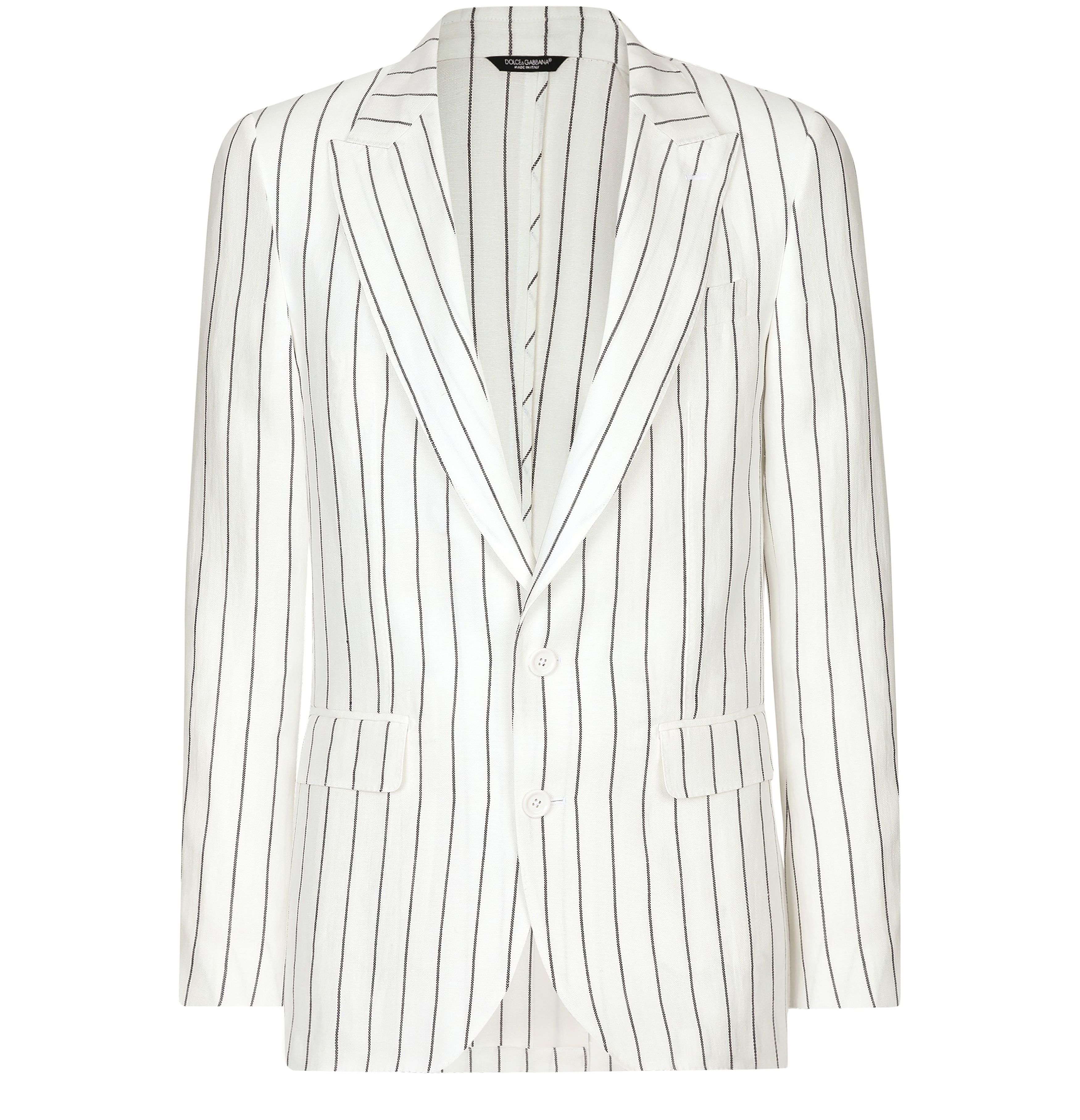 Dolce & Gabbana Single-breasted linen jacket