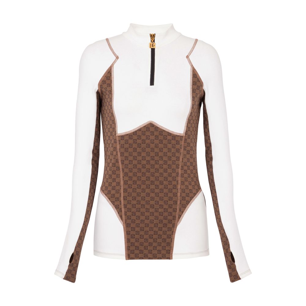 Balmain Mini Monogram Technical Top