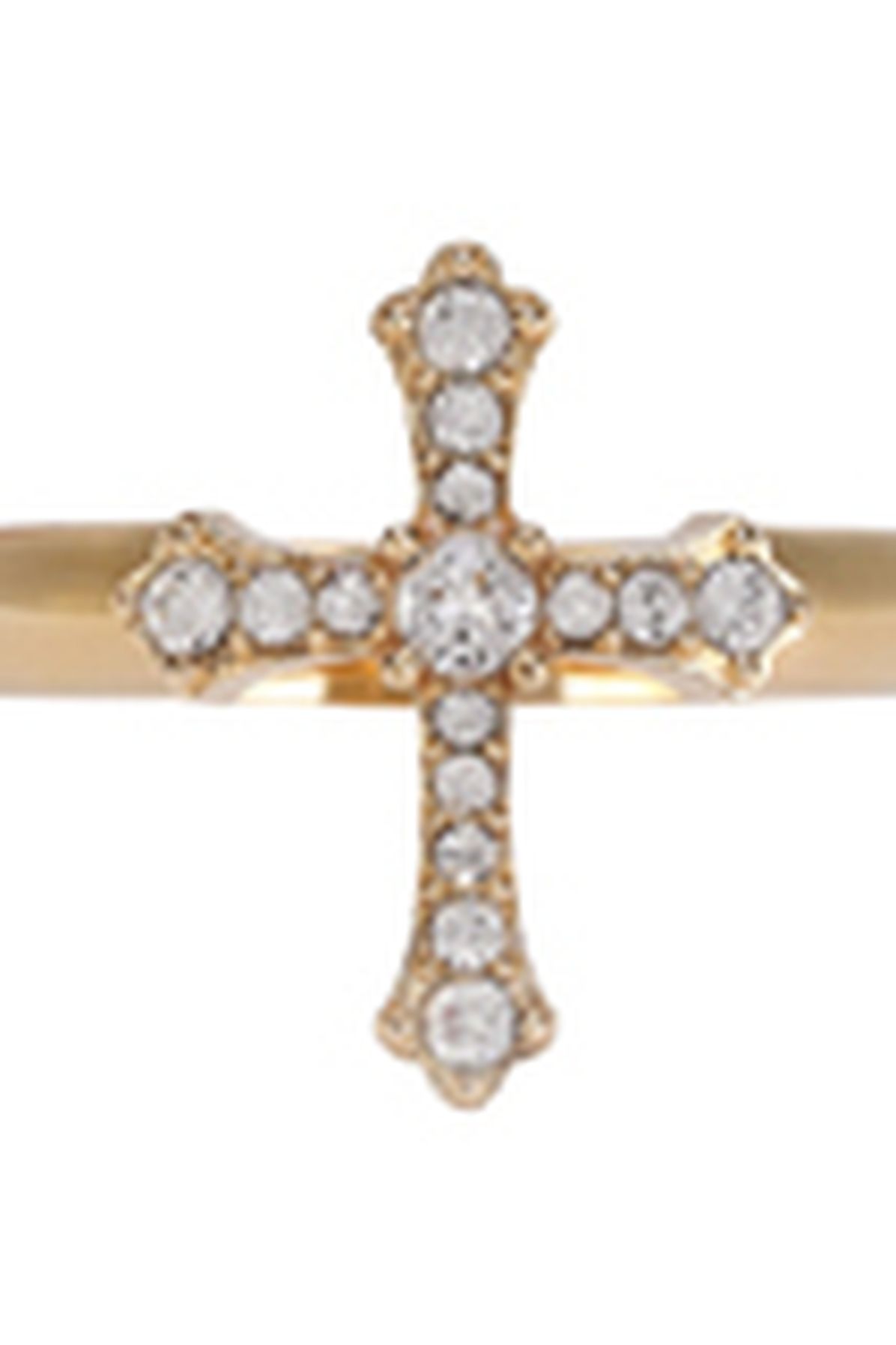 Dolce & Gabbana Ring with cross and crystals