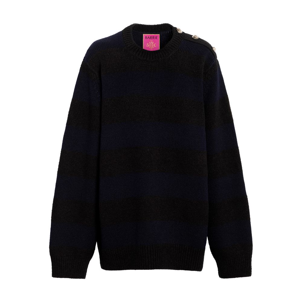 Barrie Striped cashmere jumper