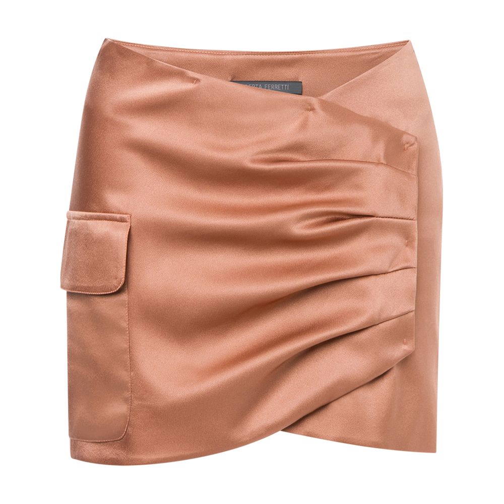 Alberta Ferretti Mini skirt in satin with pocket
