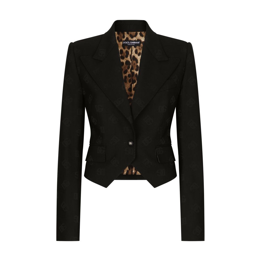 Dolce & Gabbana Wool jacquard spencer jacket
