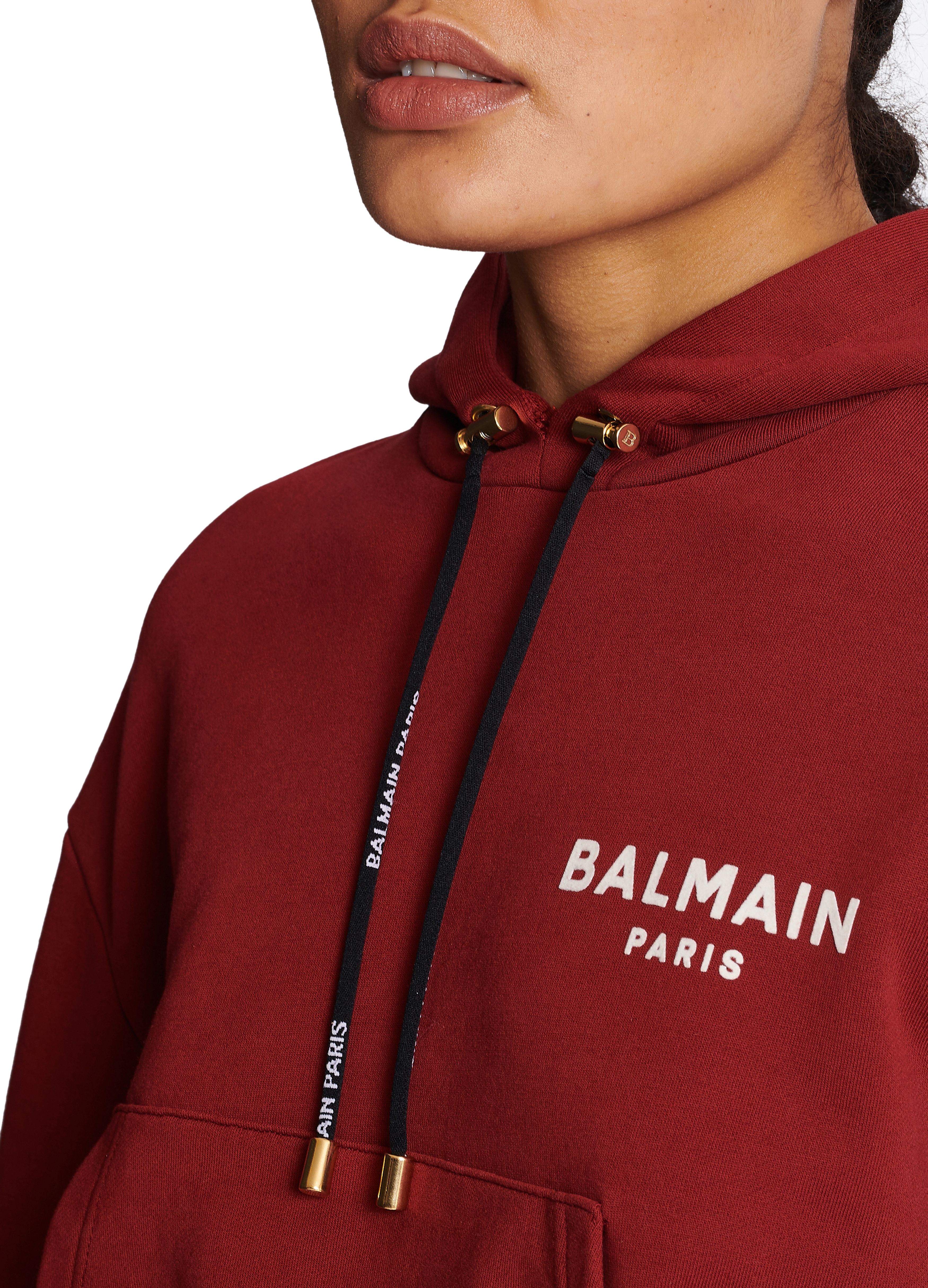 Balmain Mini Balmain Paris flocked sweatshirt