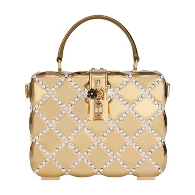 Dolce & Gabbana Resin Dolce Box bag with rhinestones
