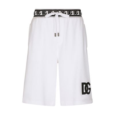 Dolce & Gabbana Jogging shorts with DG embroidery and DG Monogram