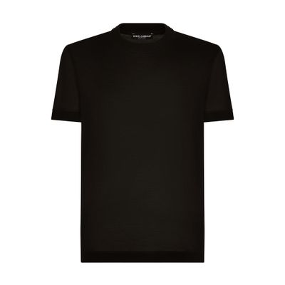 Dolce & Gabbana Short-sleeved silk t-shirt