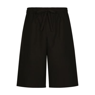 Dolce & Gabbana Cotton jogging shorts with logo tag