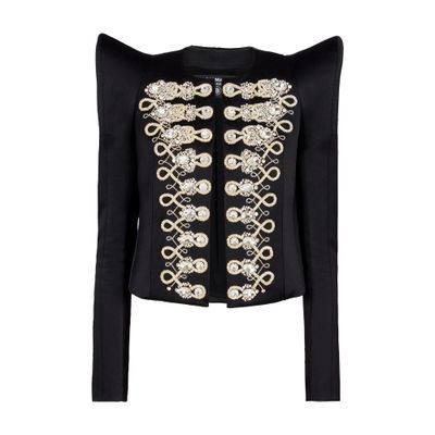 Balmain Structured jacket with embroidery Brandebourgs