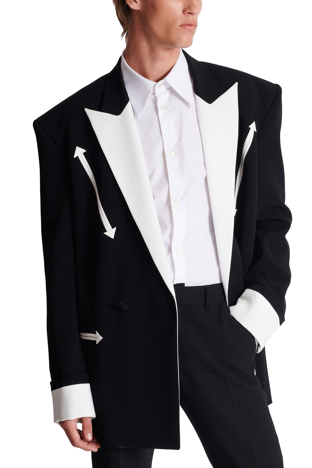 Balmain Crepe Western Blazer