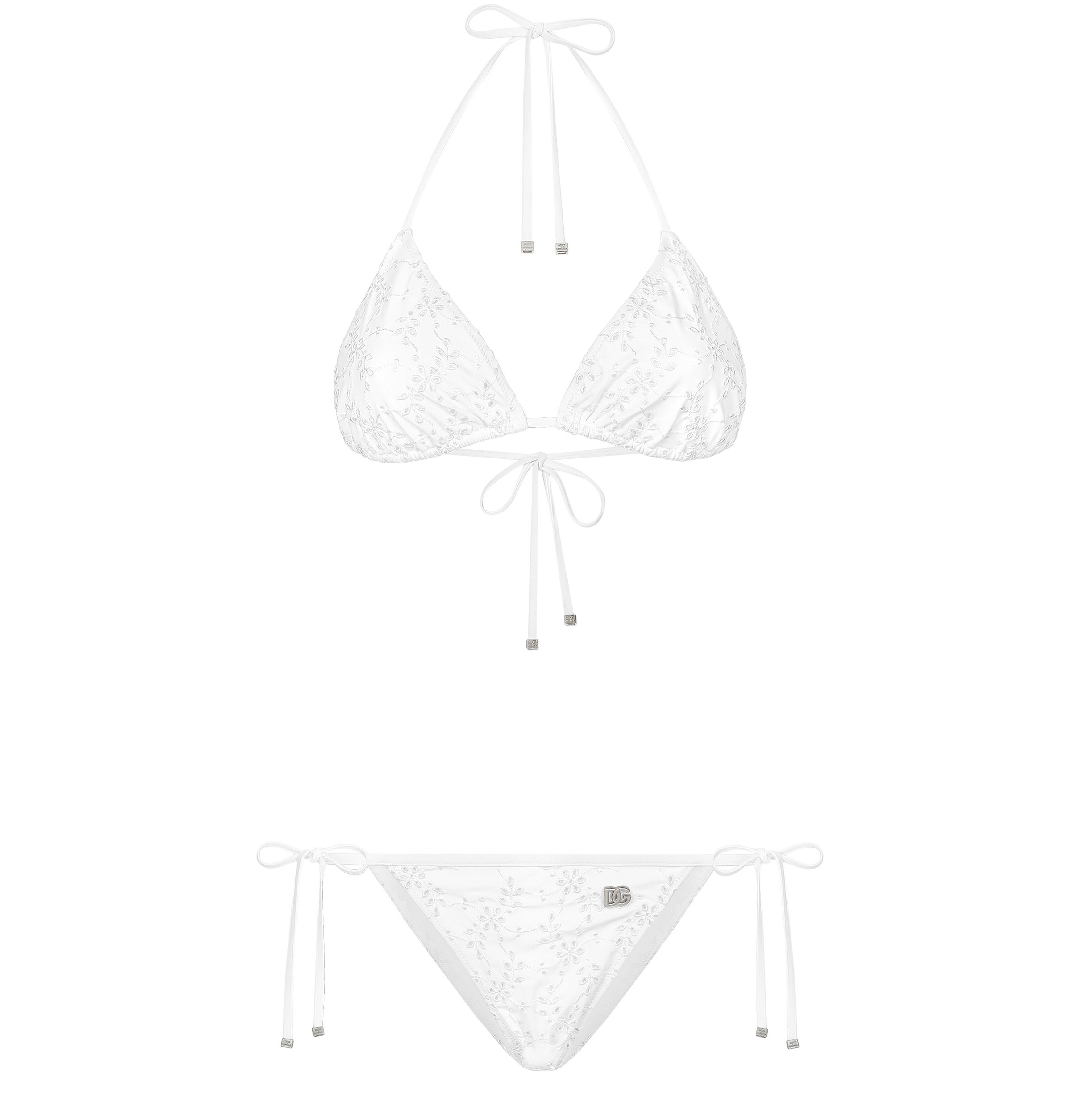 Dolce & Gabbana Broderie anglaise triangle bikini