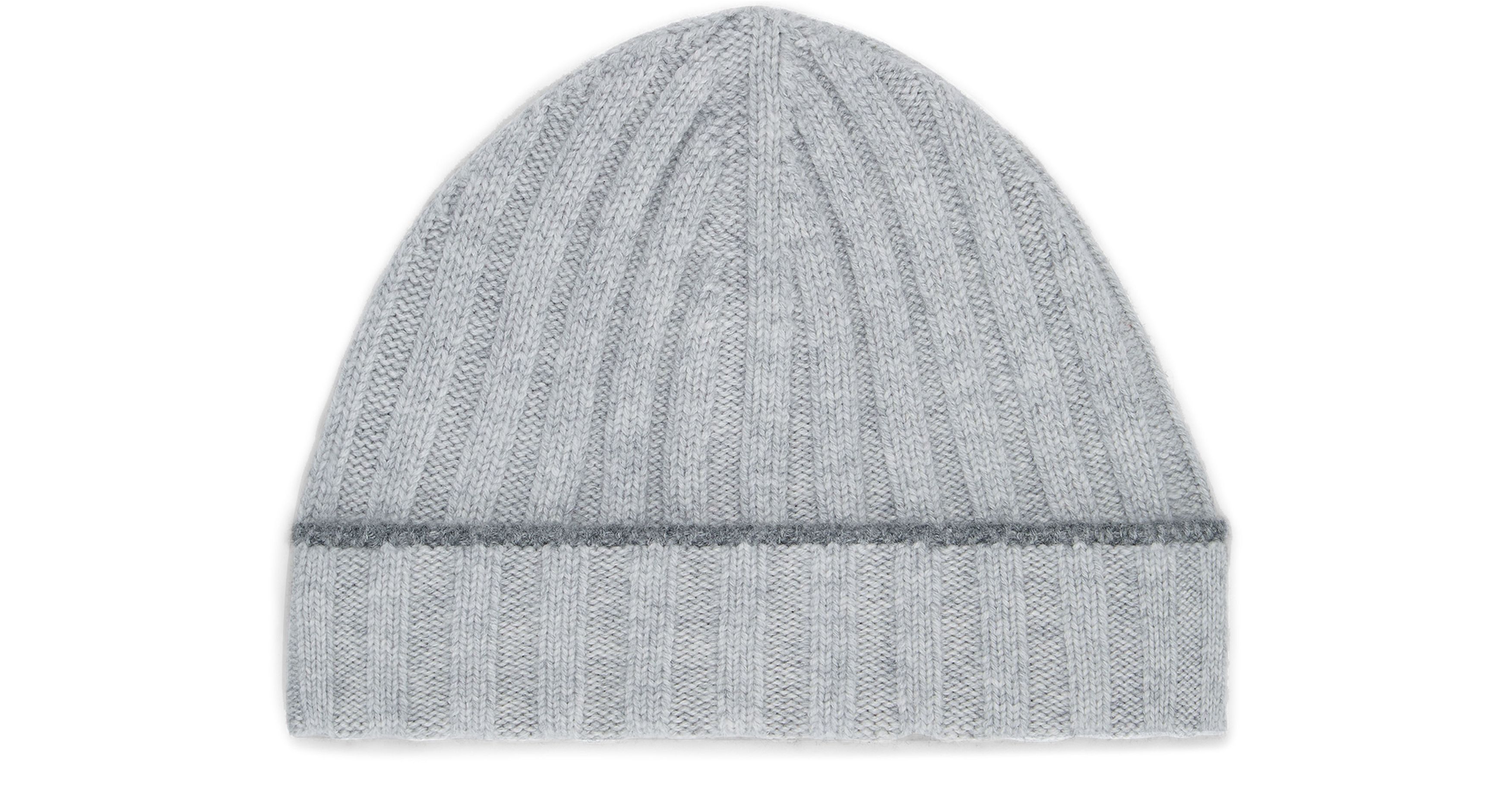 Brunello Cucinelli Cashmere rib knit beanie