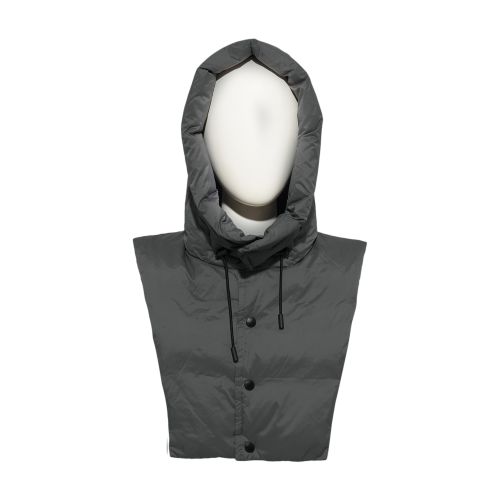 Yves Salomon Hooded puffer jacket bib