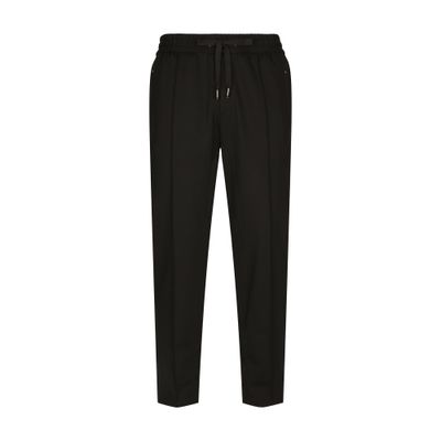 Dolce & Gabbana Herringbone jersey jogging pants