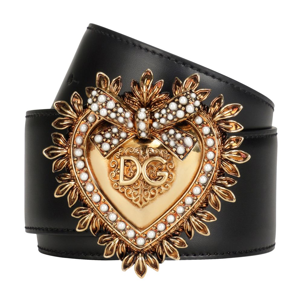 Dolce & Gabbana Devotion belt in lux leather