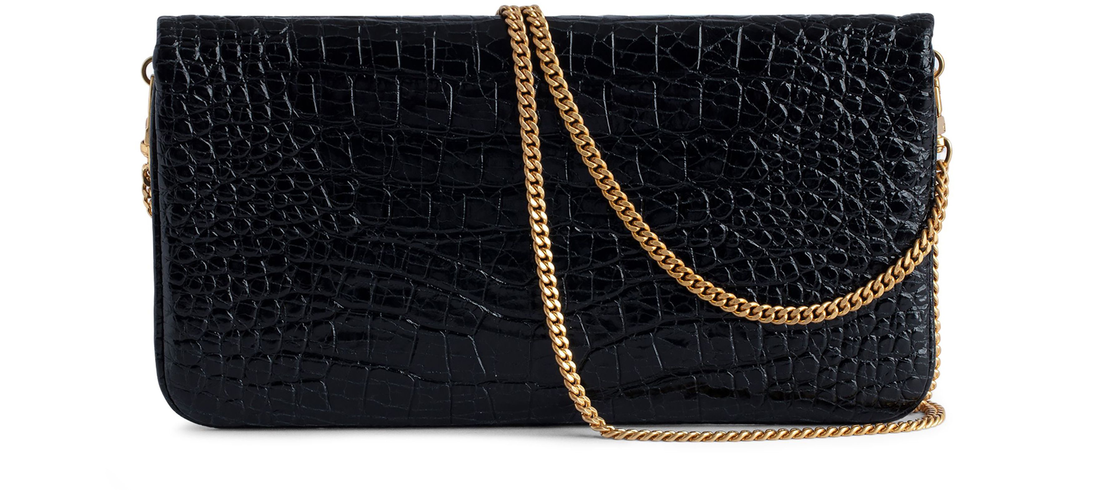 Zadig & Voltaire Rock embossed clutch