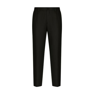 Dolce & Gabbana Linen pants with logo label