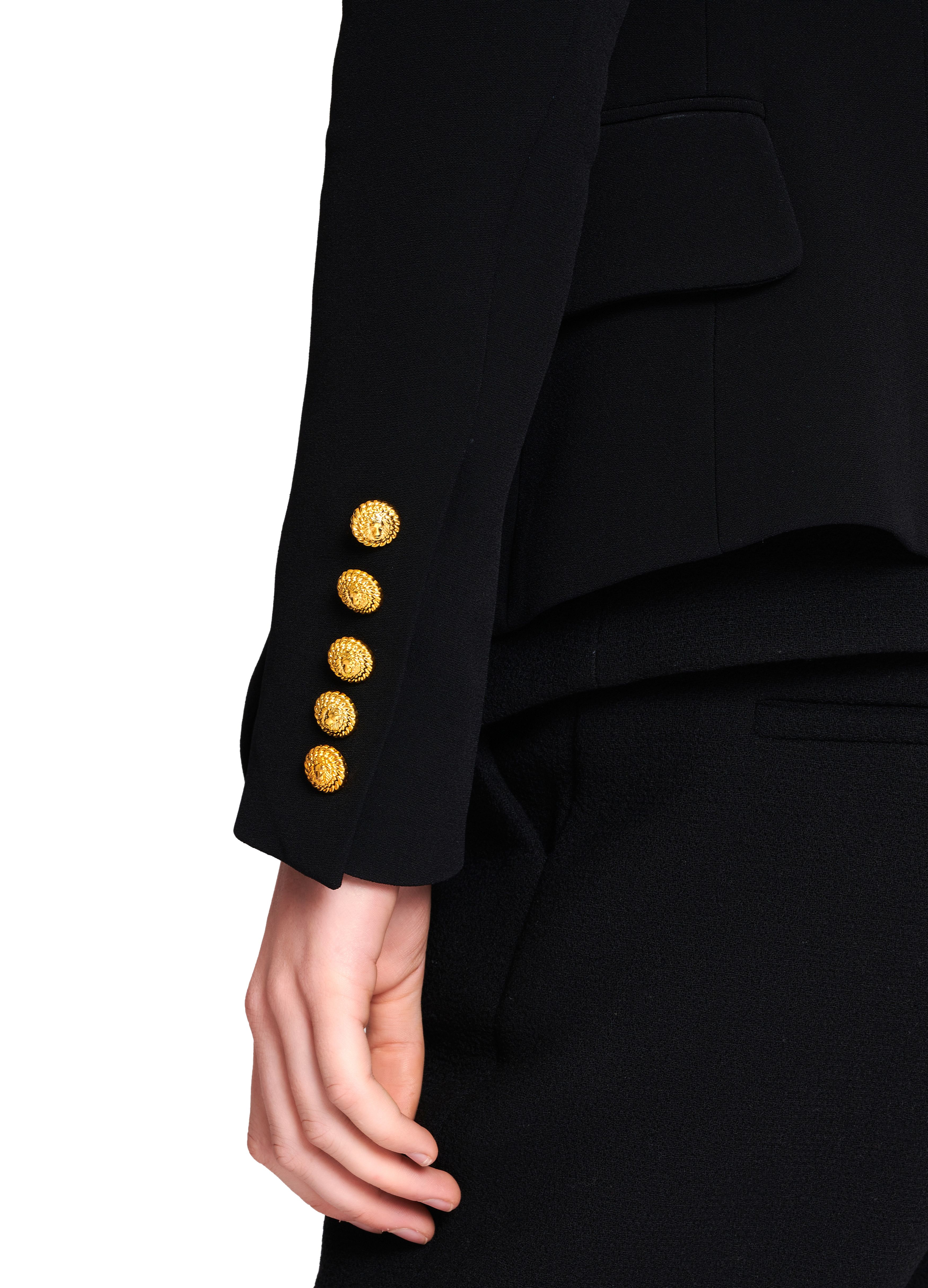 Balmain 1-Button crêpe jacket