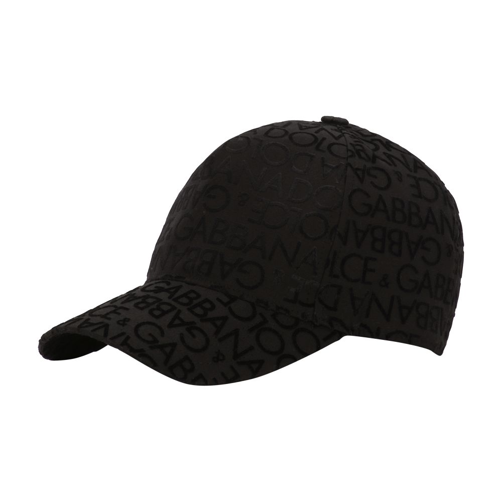 Dolce & Gabbana Baseball Cap With Flocked Logo