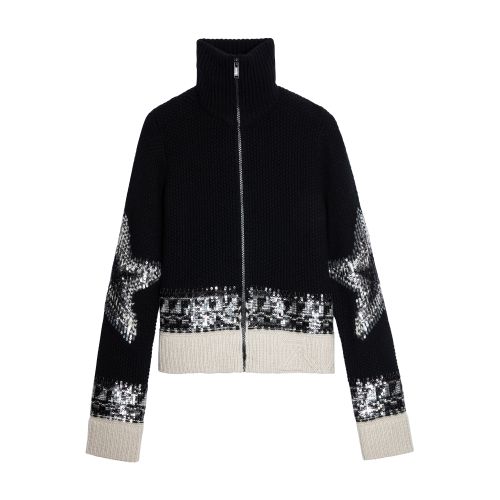 Zadig & Voltaire Christa Sequins Cashmere Cardigan