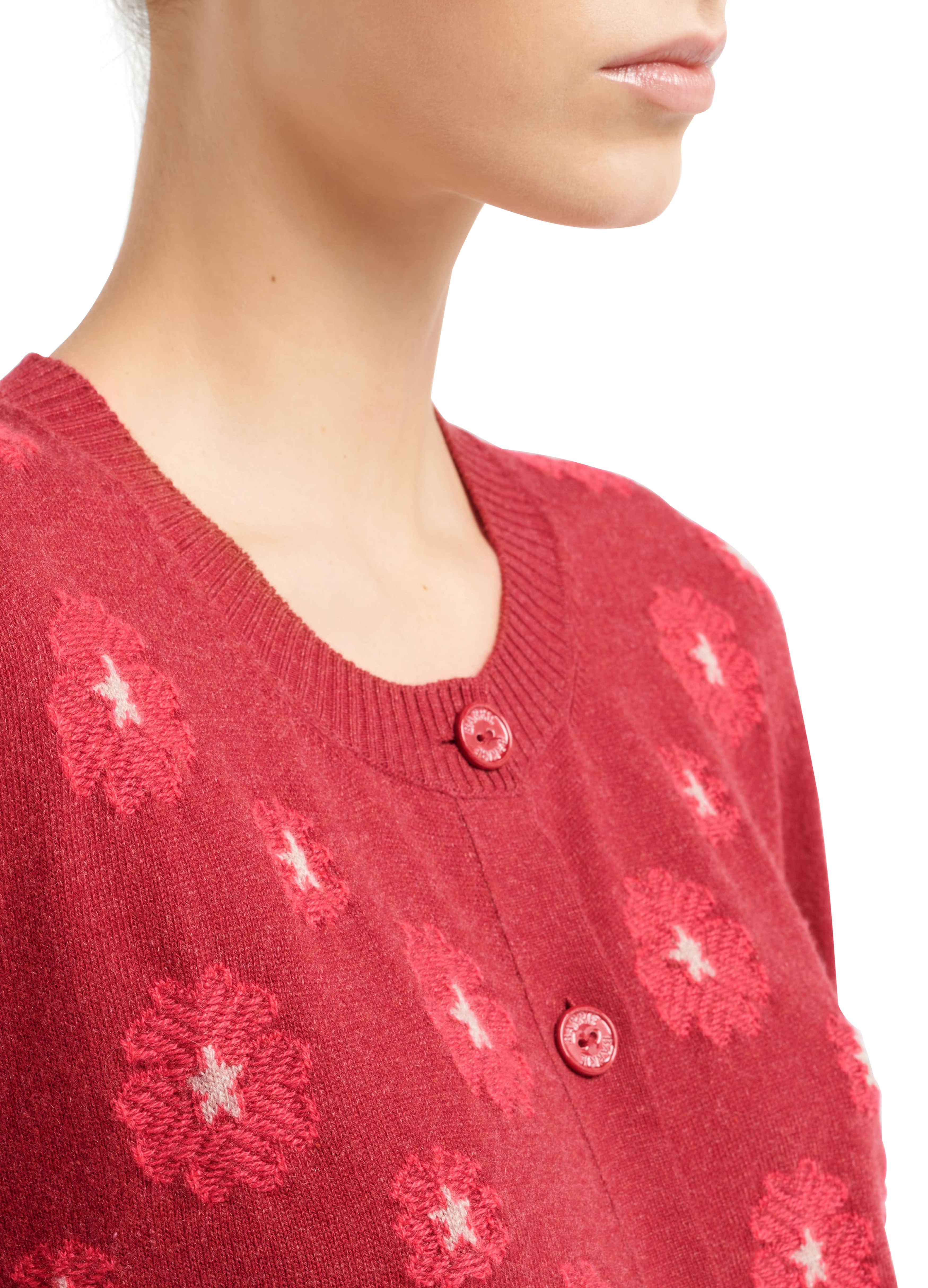 Barrie Poppy cashmere and cotton cardigan