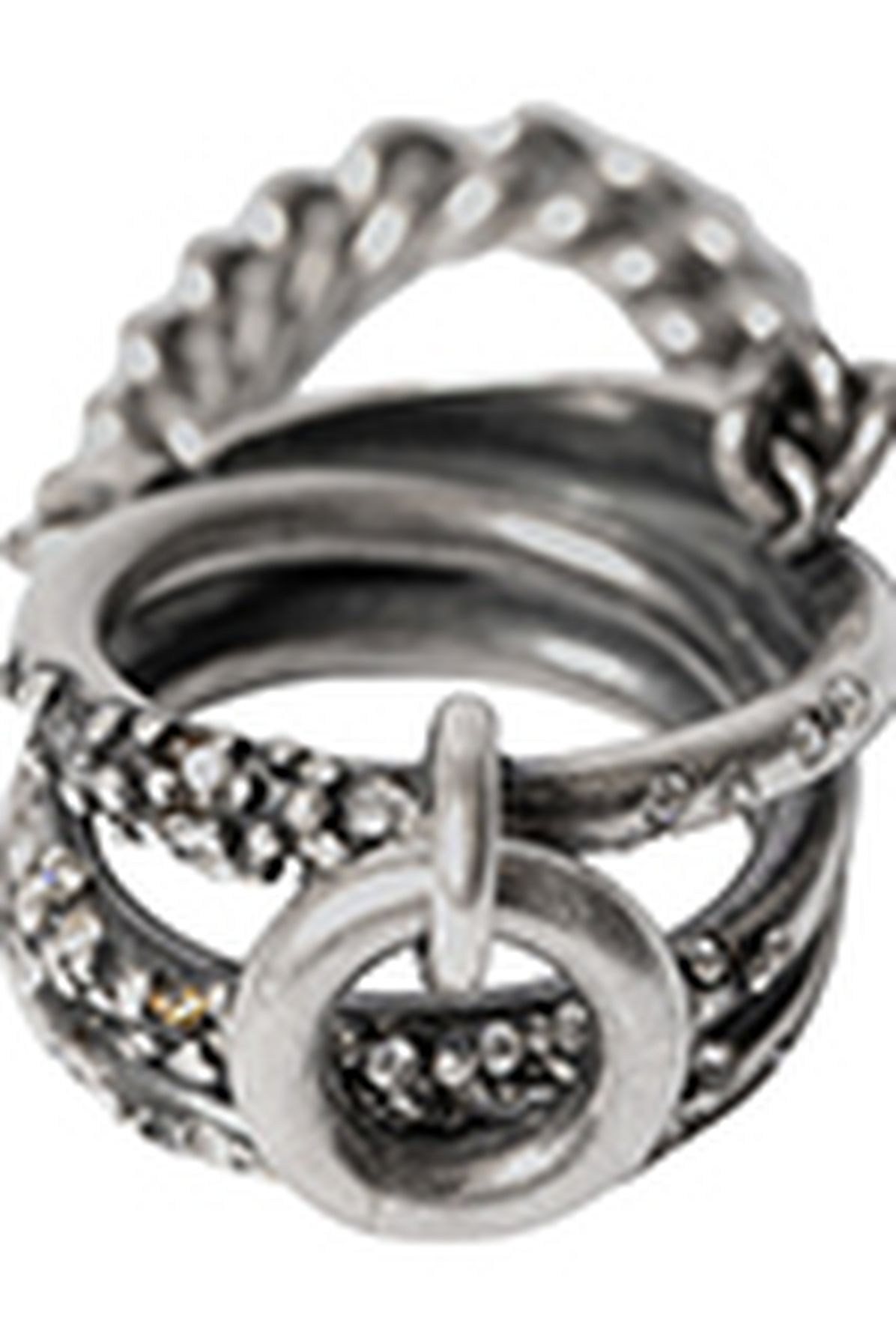 Ann Demeulemeester Amika Ring With Small Stones