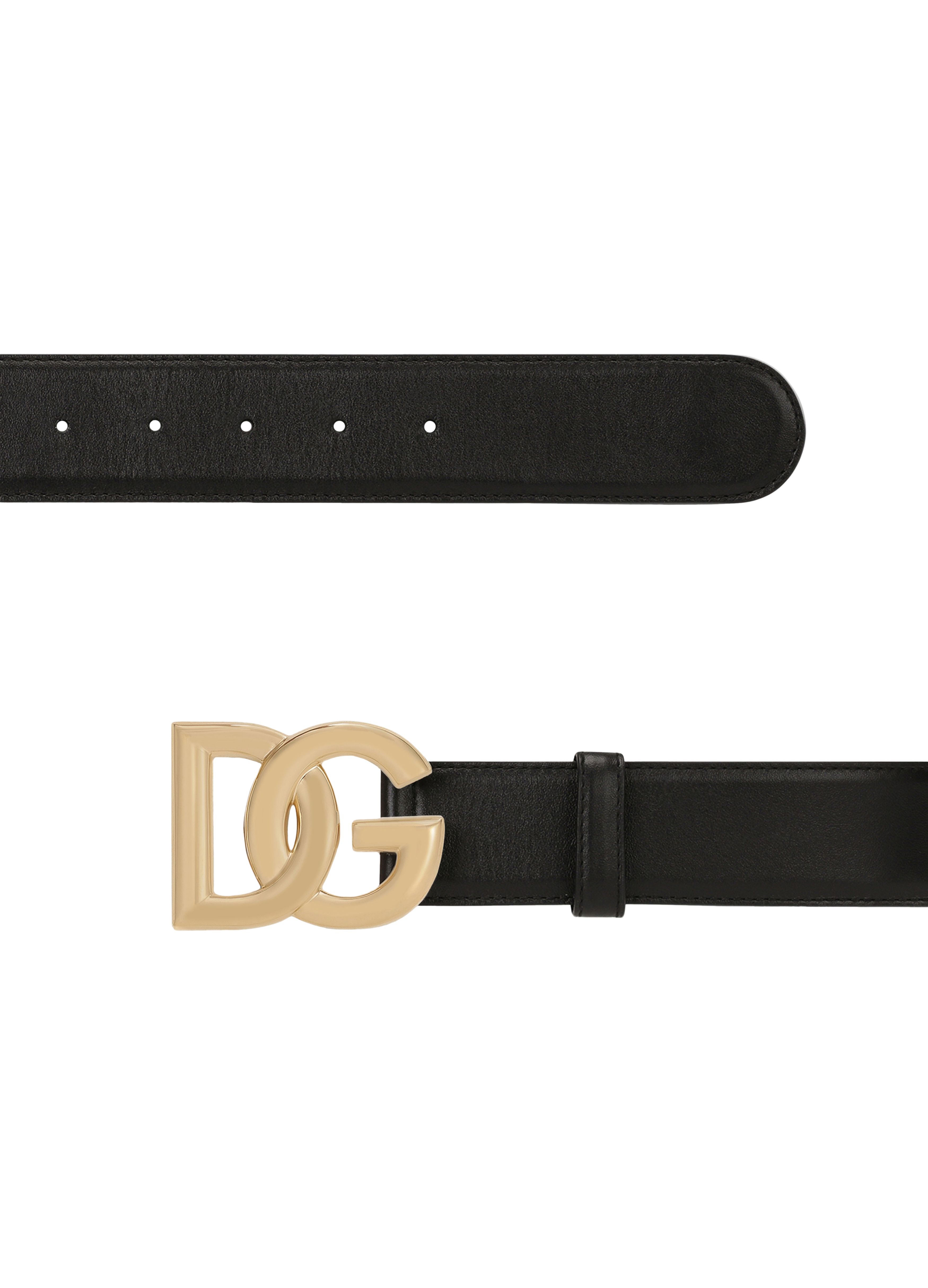 Dolce & Gabbana Calfskin belt with DG logo