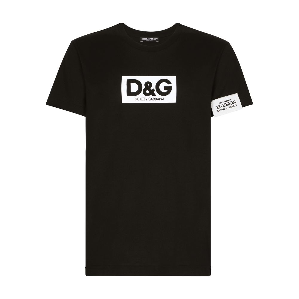 Dolce & Gabbana Cotton round-neck T-shirt with patch