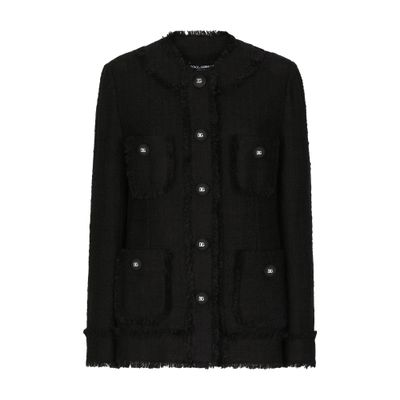 Dolce & Gabbana Single-breasted tweed jacket