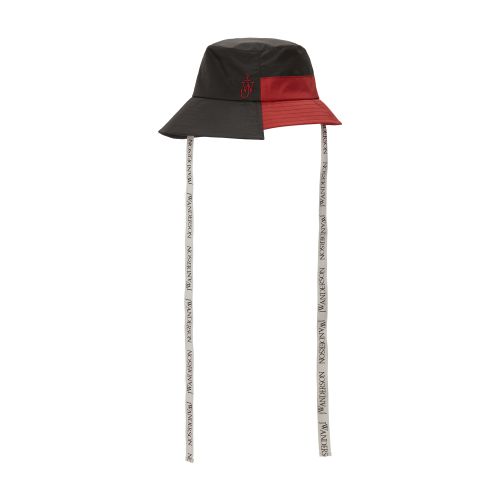  Asymmetric colourblock bucket hat