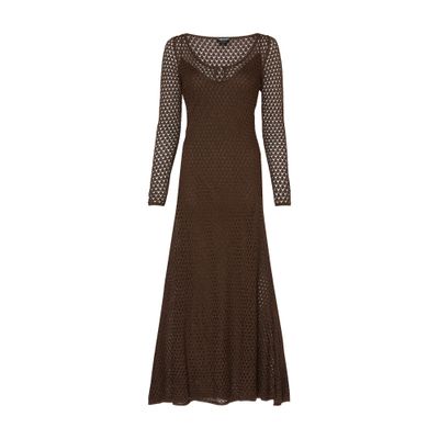 Tom Ford Openwork neck maxi dress