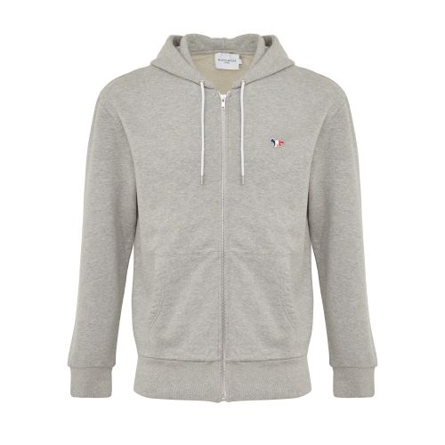 Maison Kitsuné Tricolor Fox patch zipped hoodie