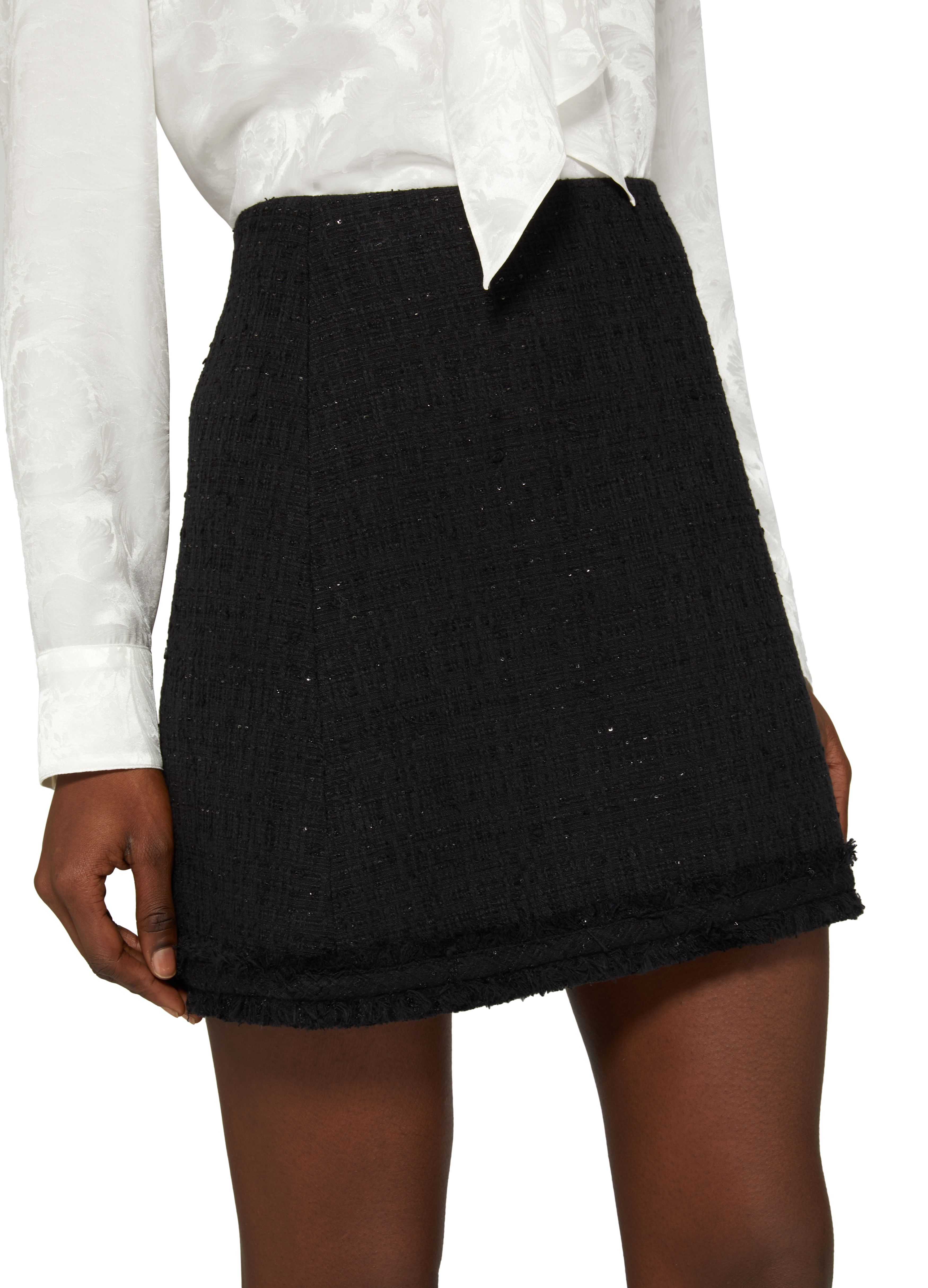 Versace Cotton Mix Summer Tweed Skirt