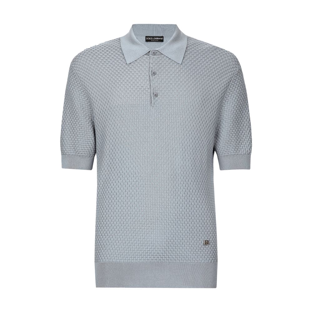 Dolce & Gabbana Stretch polo with DG hardware